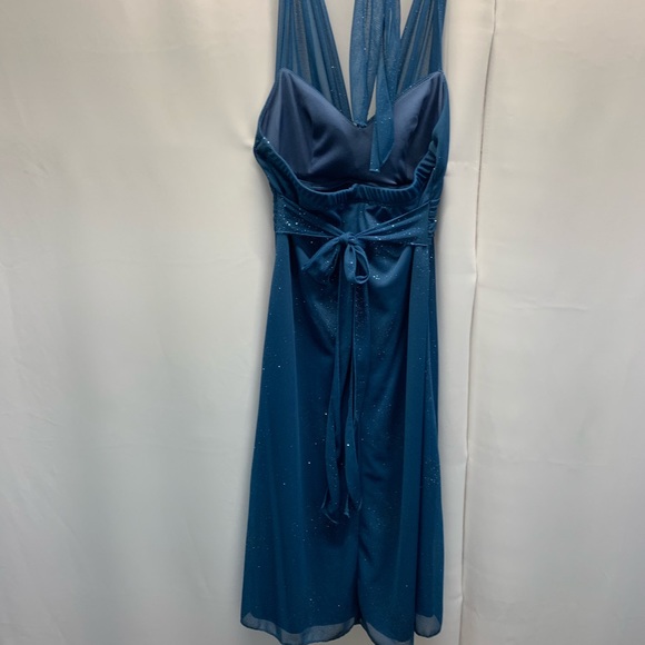 Speechless Dresses Speechless Blue Halter Top Dress Poshmark